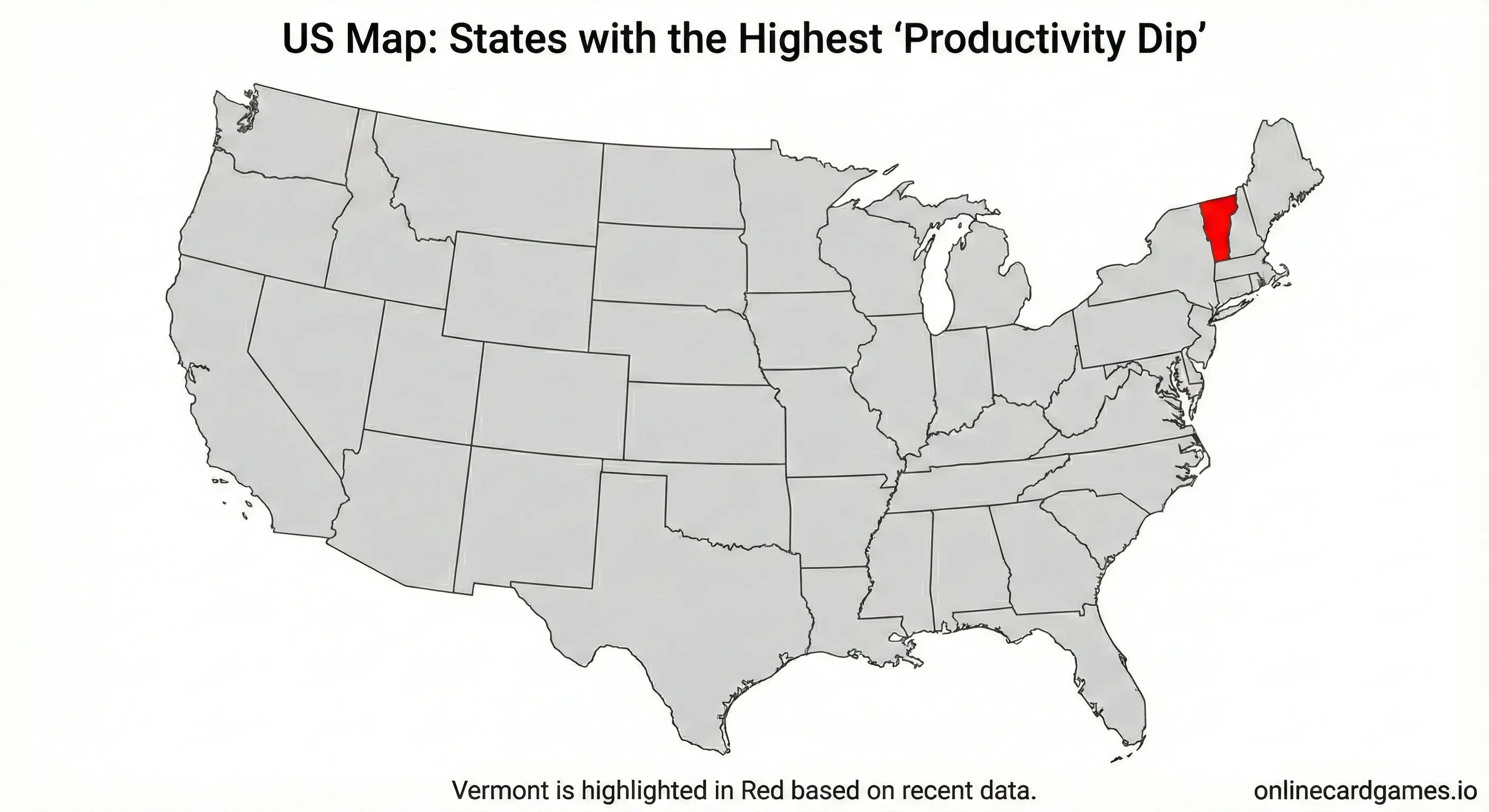 Vermont ranks #1 in solitaire interest by subregion